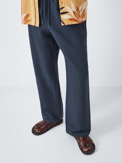 John Lewis Leather Cross Strap Footbed Sandals, Brown - view 2, Brown