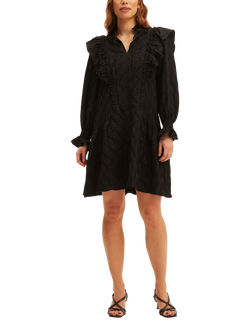 SUMMERY Copenhagen Klara Mini Dress, Black - view 2, Black