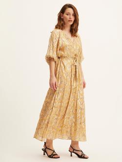 SUMMERY Copenhagen Noor Button Dress, Cornsilk, Cornsilk