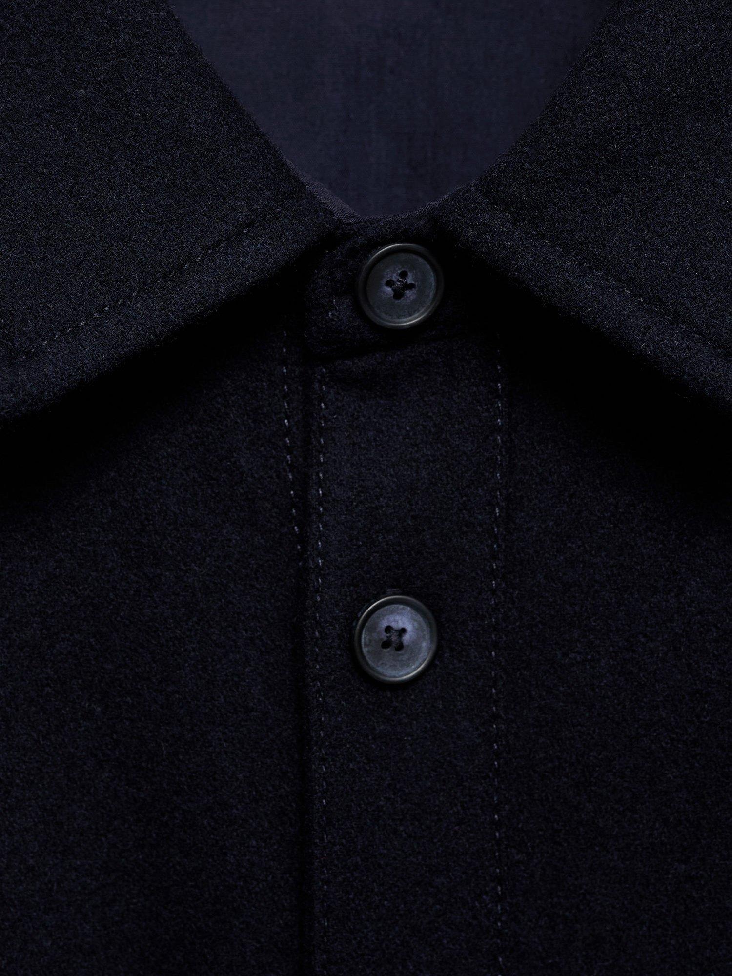 Product image 7 of 7, which shows Mango Margon Wool Blend Jacket, Navy, L