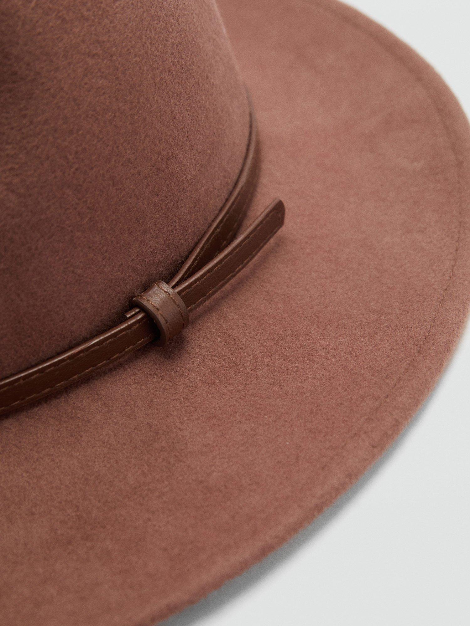 Mango Lady Wool Hat Brown