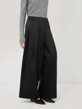 Jigsaw Wide Leg Trousers, Black