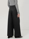 Jigsaw Wide Leg Trousers, Black