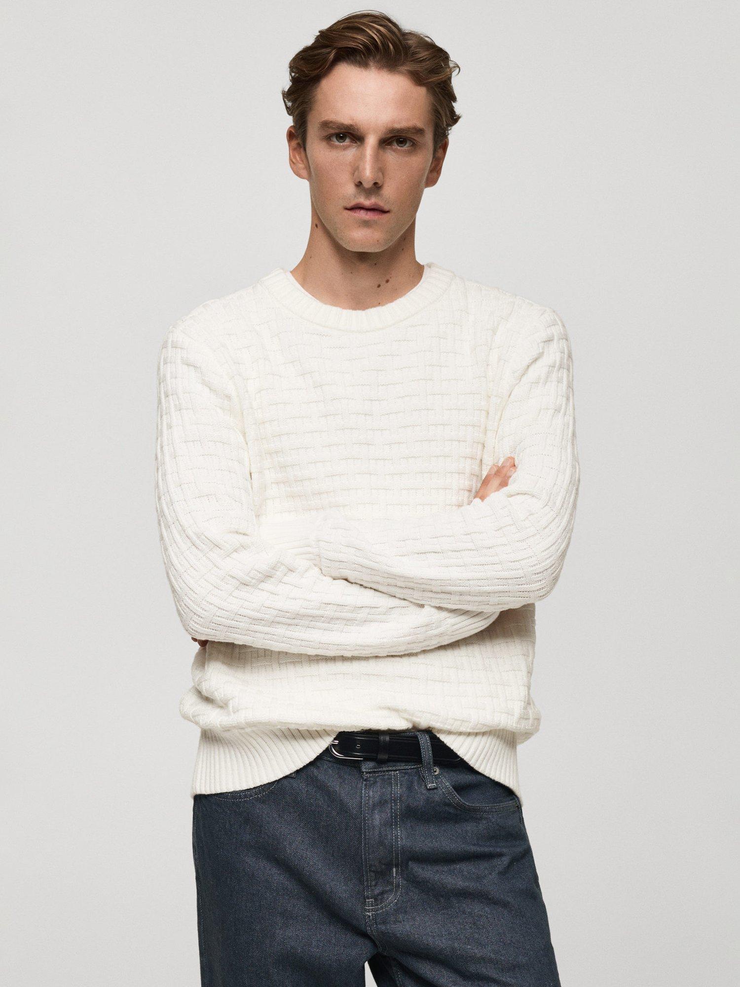 Mango Carucho Jumper, Natural White
