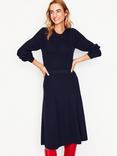 Boden Button Shoulder Knit Dress, Navy