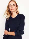 Boden Button Shoulder Knit Dress, Navy