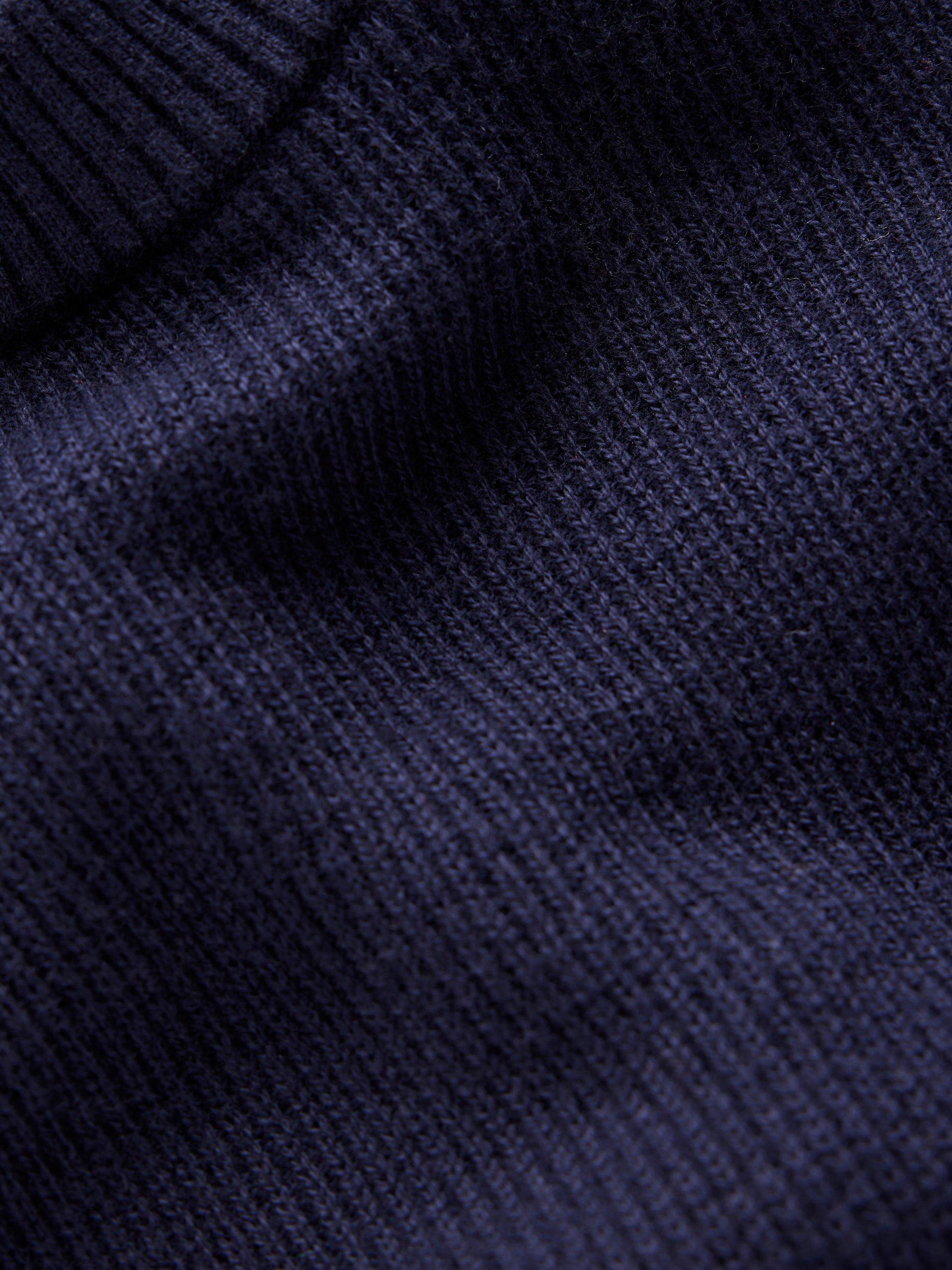 Product image 6 of 6, which shows Boden Button Shoulder Knit Dress, Navy, 8