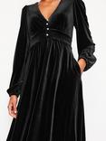 Boden Jocelyn Velvet Tea Dress, Black