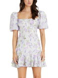 Aqua Blu Scarlet Mini Dress, Wisteria