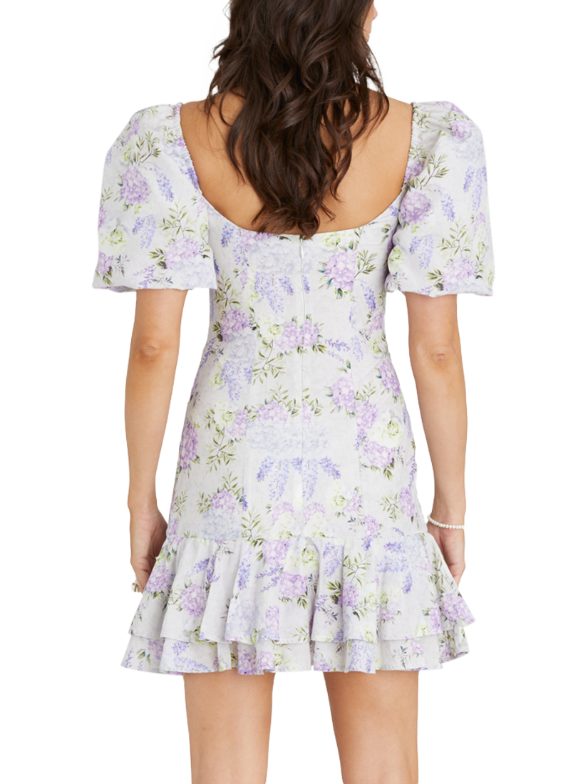 Product image 2 of 7, which shows Aqua Blu Scarlet Mini Dress, Wisteria, 6