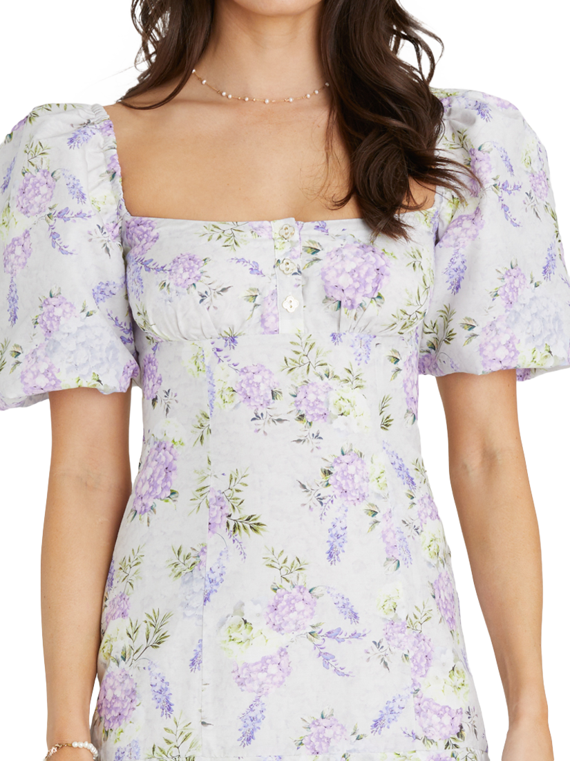 Product image 6 of 7, which shows Aqua Blu Scarlet Mini Dress, Wisteria, 6