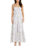 Aqua Blue Valerie Maxi Dress, Wisteria