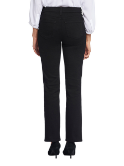 NYDJ Ellison High Rise Straight Jeans - view 2, Black
