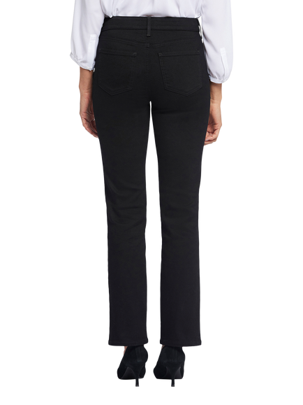 NYDJ Ellison High Rise Straight Jeans - view 2, Black
