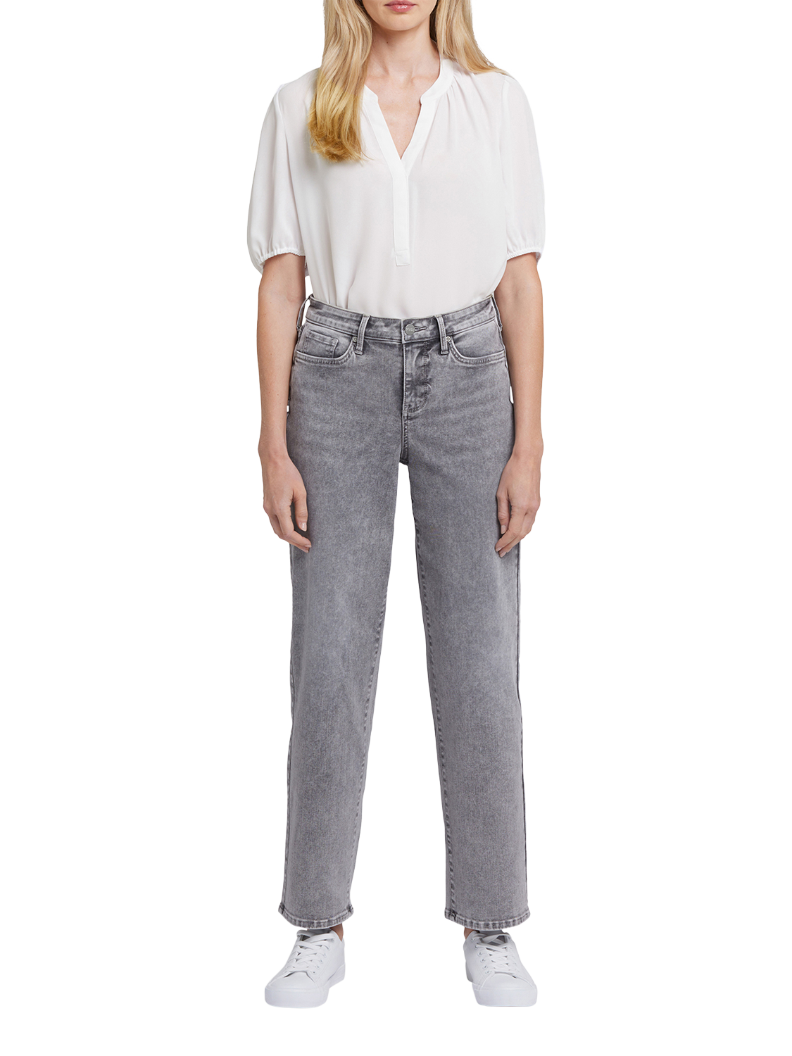 Product image 4 of 6, which shows NYDJ Jemma High Rise Barrel Jeans, Creekside, 4