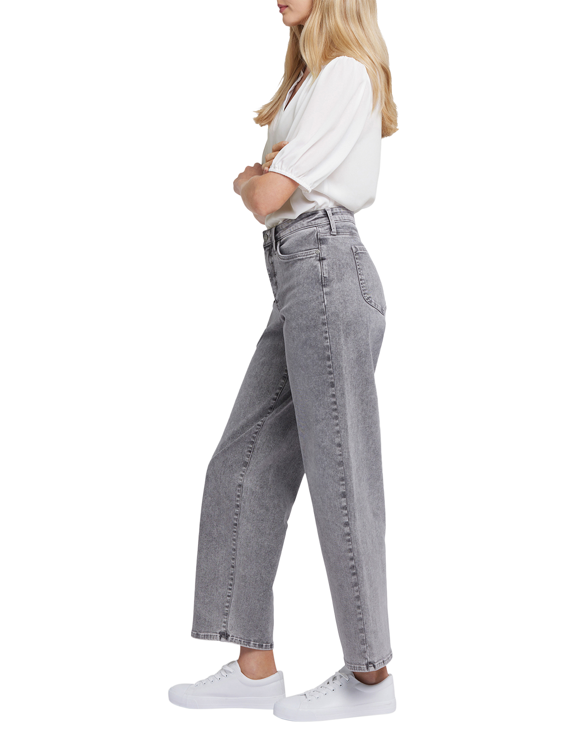Product image 5 of 6, which shows NYDJ Jemma High Rise Barrel Jeans, Creekside, 4