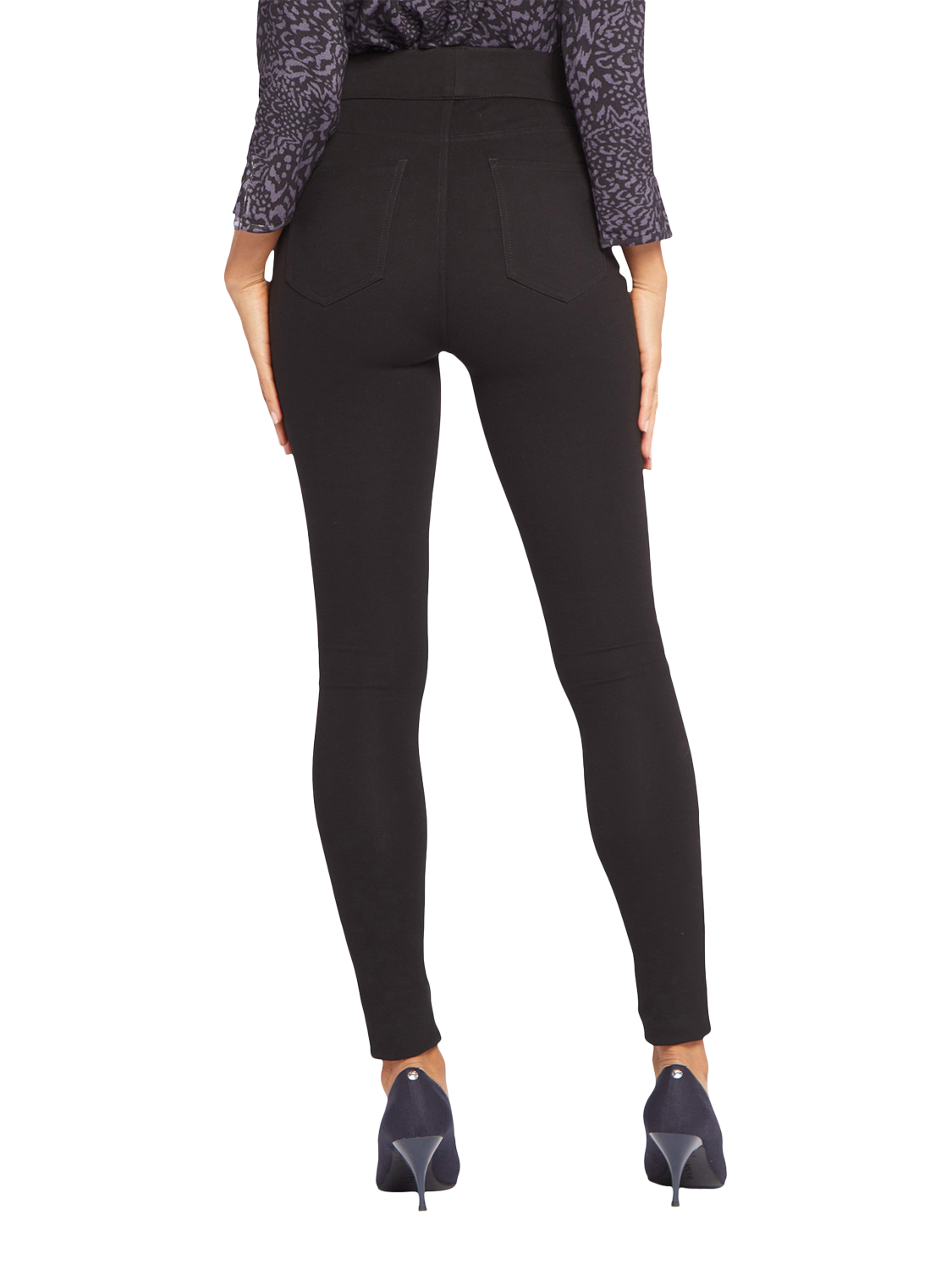 Product image 2 of 6, which shows NYDJ Modern Leggings Sculpt-Her™ Collection, Black, XS