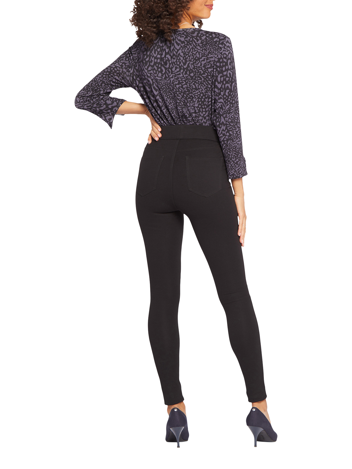 Product image 6 of 6, which shows NYDJ Modern Leggings Sculpt-Her™ Collection, Black, XS
