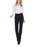 NYDJ Pull-On Straight Pants Sculpt-Her™ Collection, Black