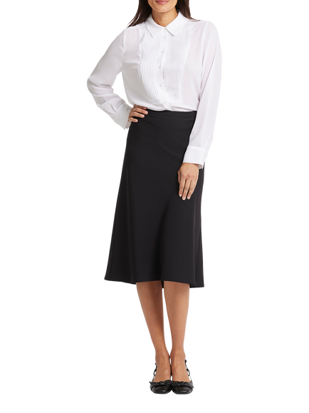 NYDJ Midi Skirt, Black, Black