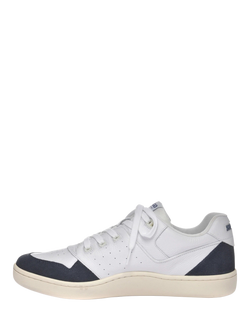 Sebago Hurricane Leather Lace Up Trainers - view 2, Aeb - White Blue U