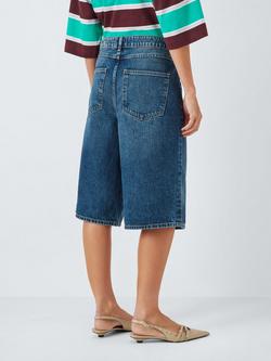 John Lewis ANYDAY Denim Bermuda Shorts,  Mid Wash - view 2, Mid Wash
