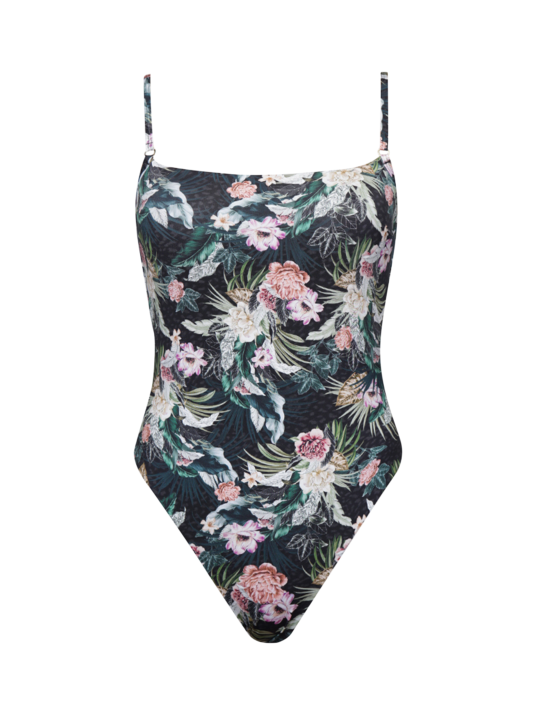 Product image 4 of 6, which shows Aqua Blu Gabrielle DD/E Cup Swimsuit, Lisanthus, 8