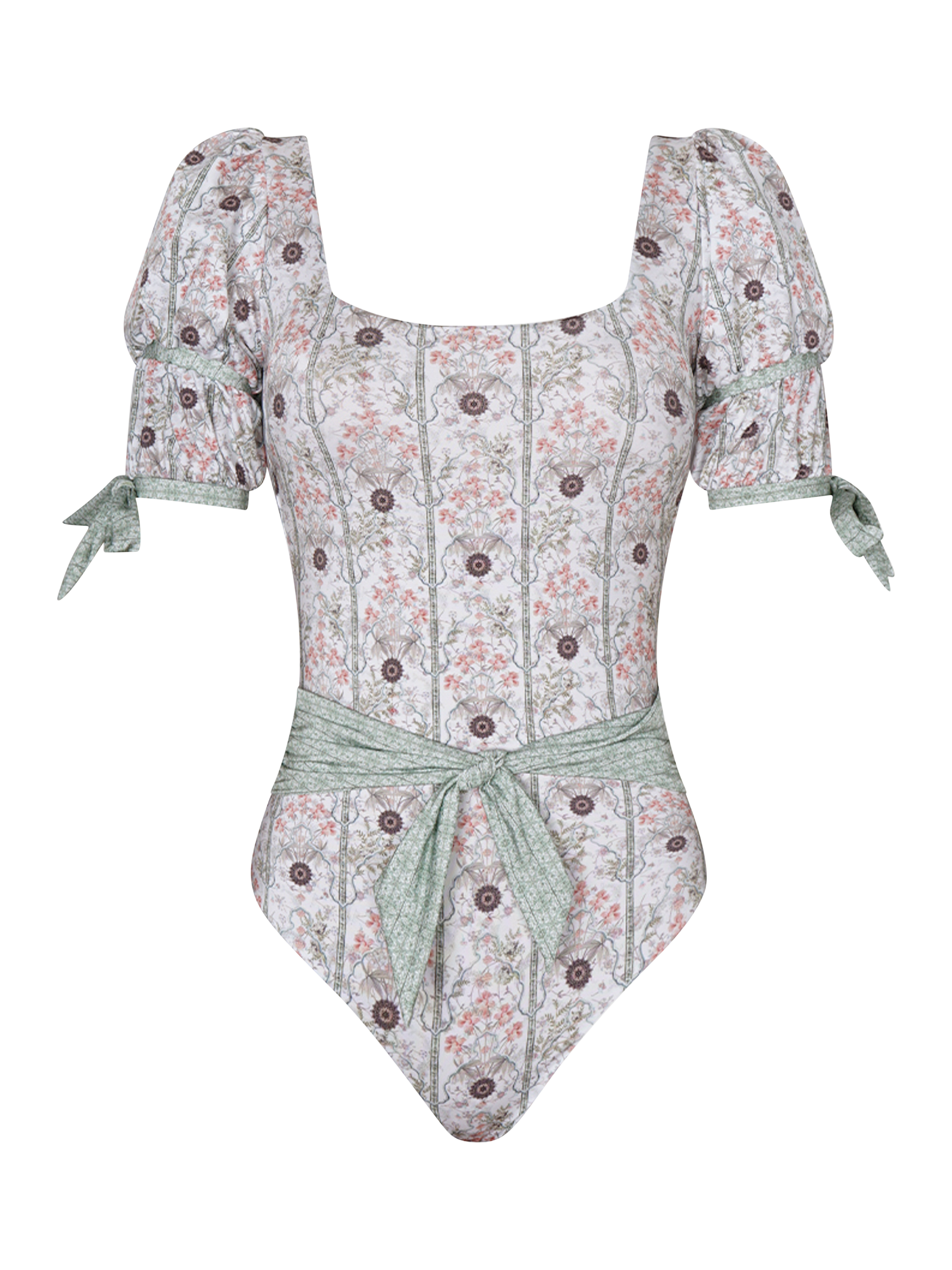 Product image 4 of 5, which shows Aqua Blu Nicky Swimsuit, Amaryllis, 8