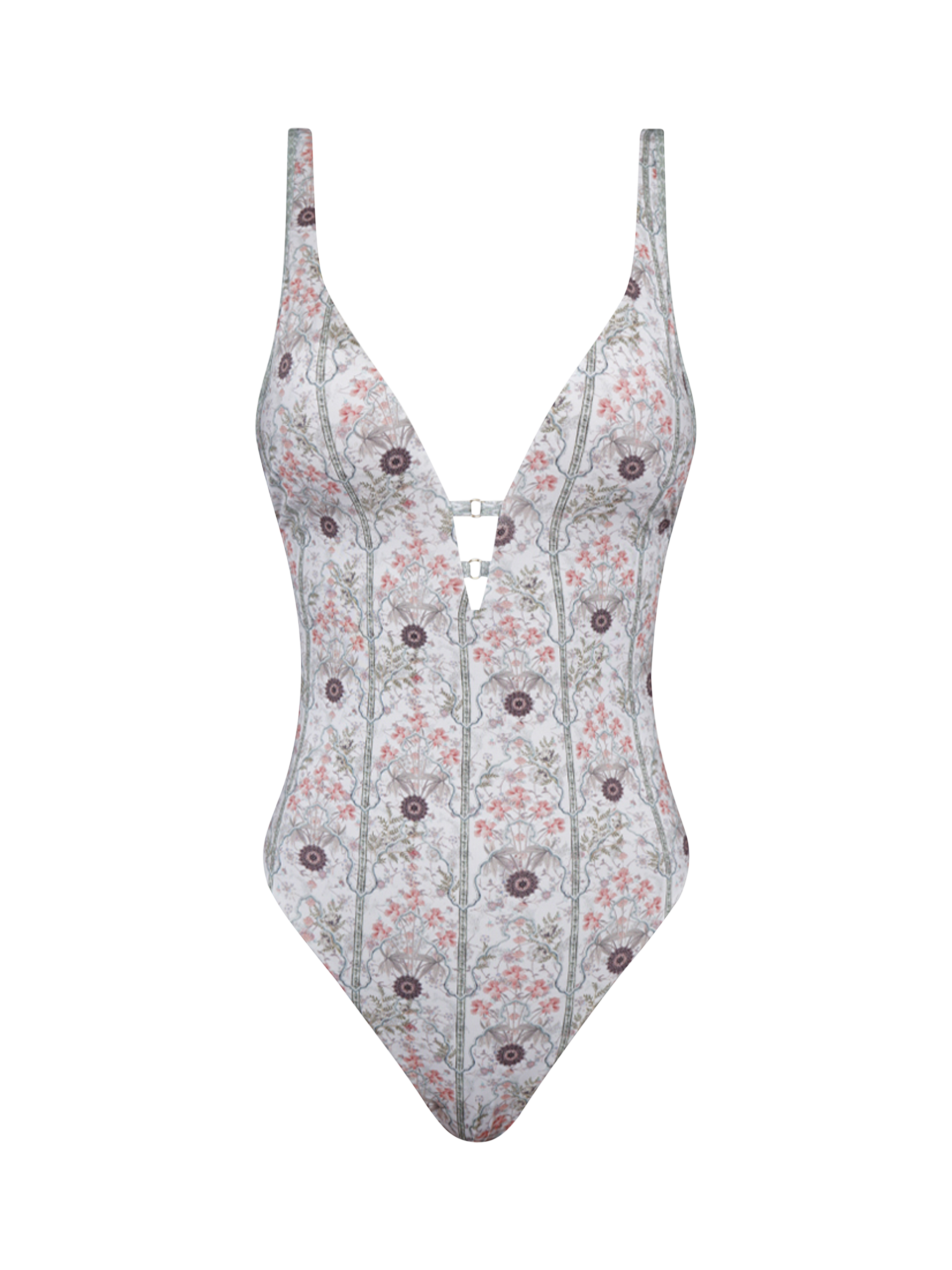 Product image 3 of 5, which shows Aqua Blu Sienna Swimsuit, Amaryllis, 8