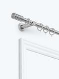 John Lewis Extendable Metal Curtain Pole Kit with Barrel Finial, Dia.28mm