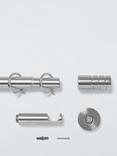 John Lewis Extendable Metal Curtain Pole Kit with Barrel Finial, Dia.28mm