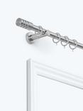 John Lewis Fixed Metal Curtain Pole Kit with Barrel Finial, Dia.28mm