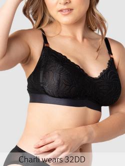 Hotmilk Warrior 2.0 FlexFit Nursing Bra - view 2, Black