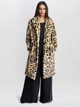 Gina Bacconi Madison Faux Fur Leopard Coat, Multi