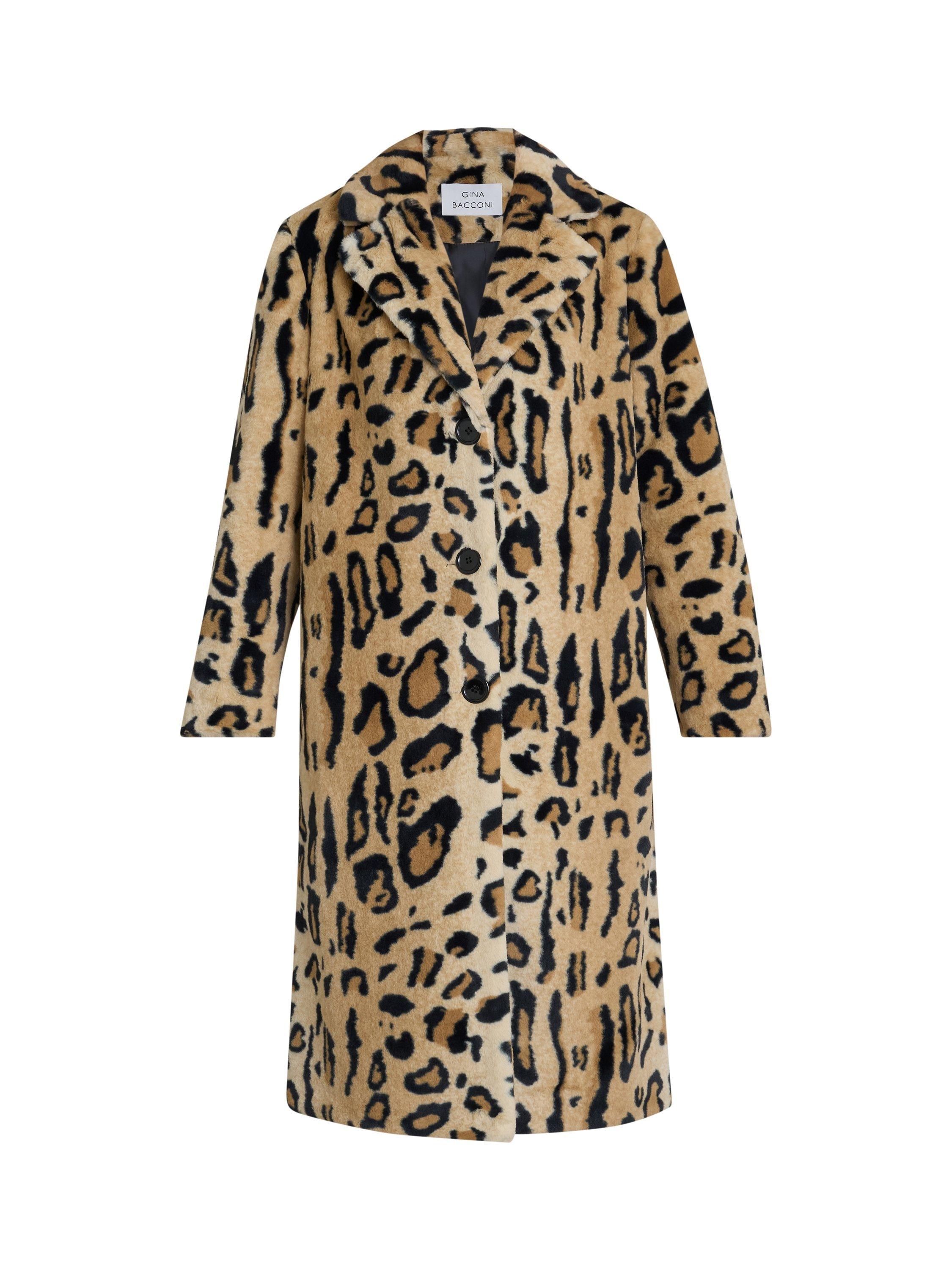 Rachel roy leopard coat hotsell