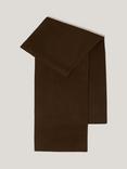 Jigsaw Double Faced Woven Wool Scarf, Brown