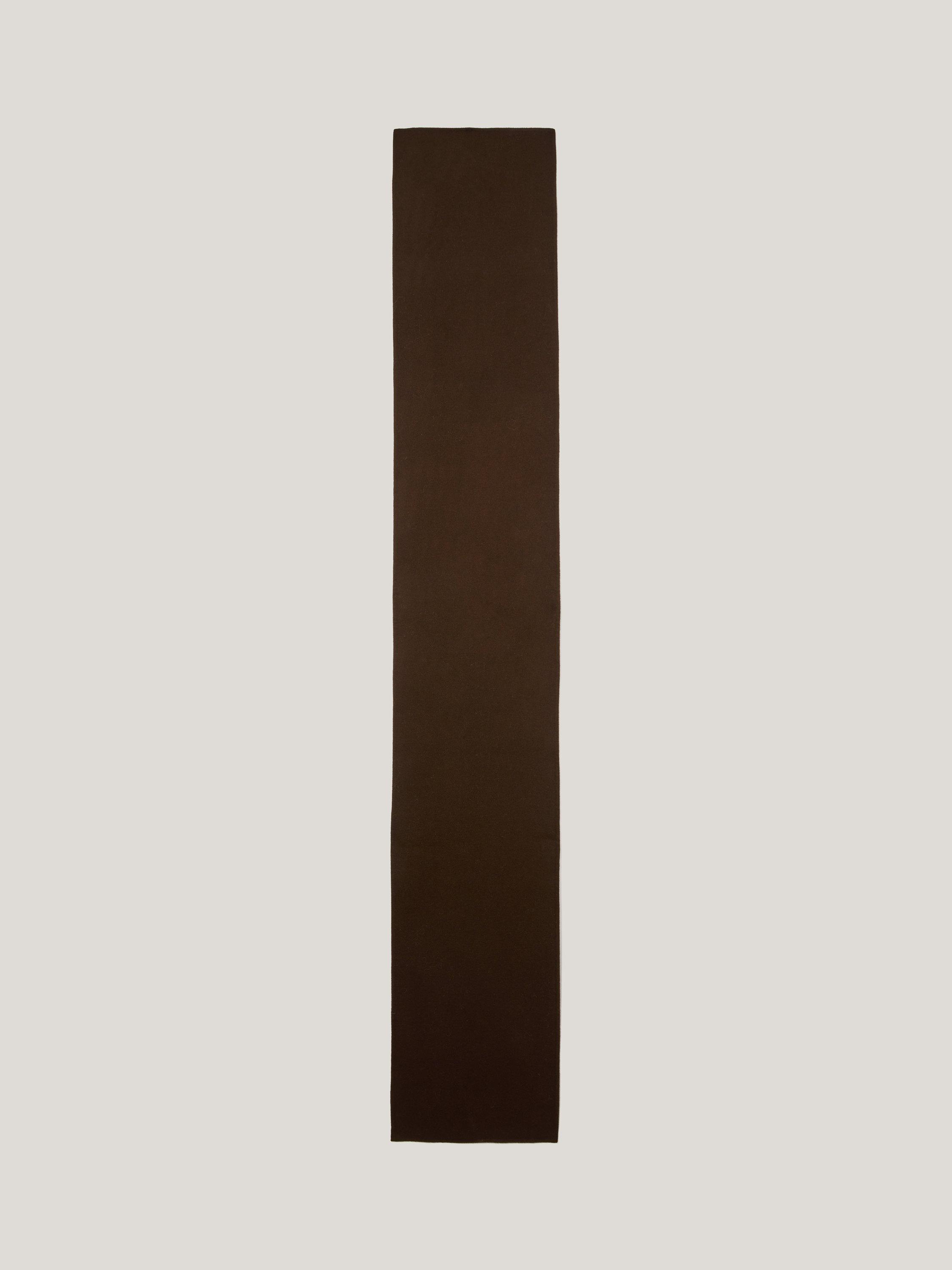 Product image 4 of 4, which shows Jigsaw Double Faced Woven Wool Scarf, Brown, One Size