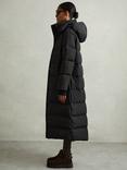 Reiss Dalby Longline Hooded Puffer Coat