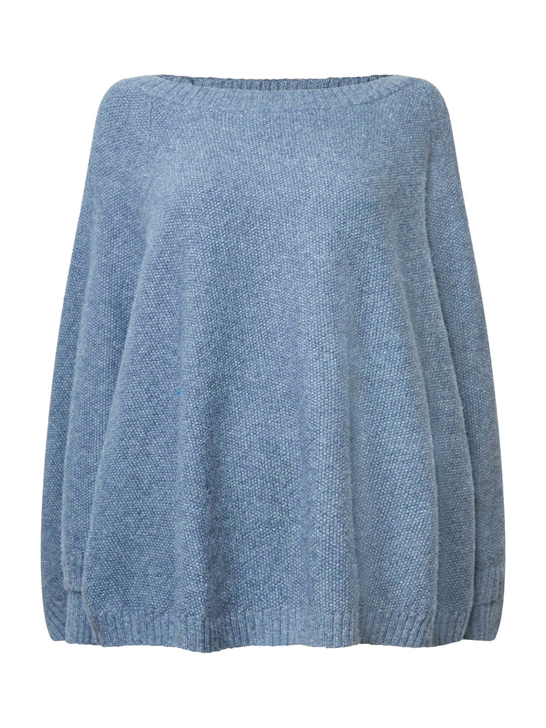 Product image 6 of 6, which shows James Lakeland Drape Jumper, Denim, One Size