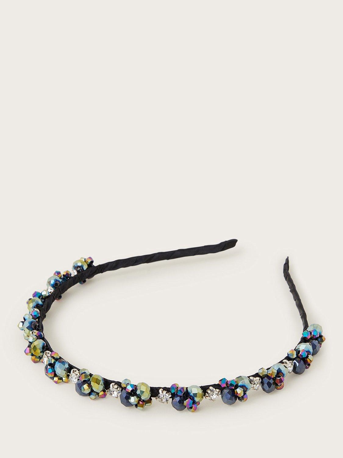 Monsoon Kids' Jet Jewel Hairband, Black