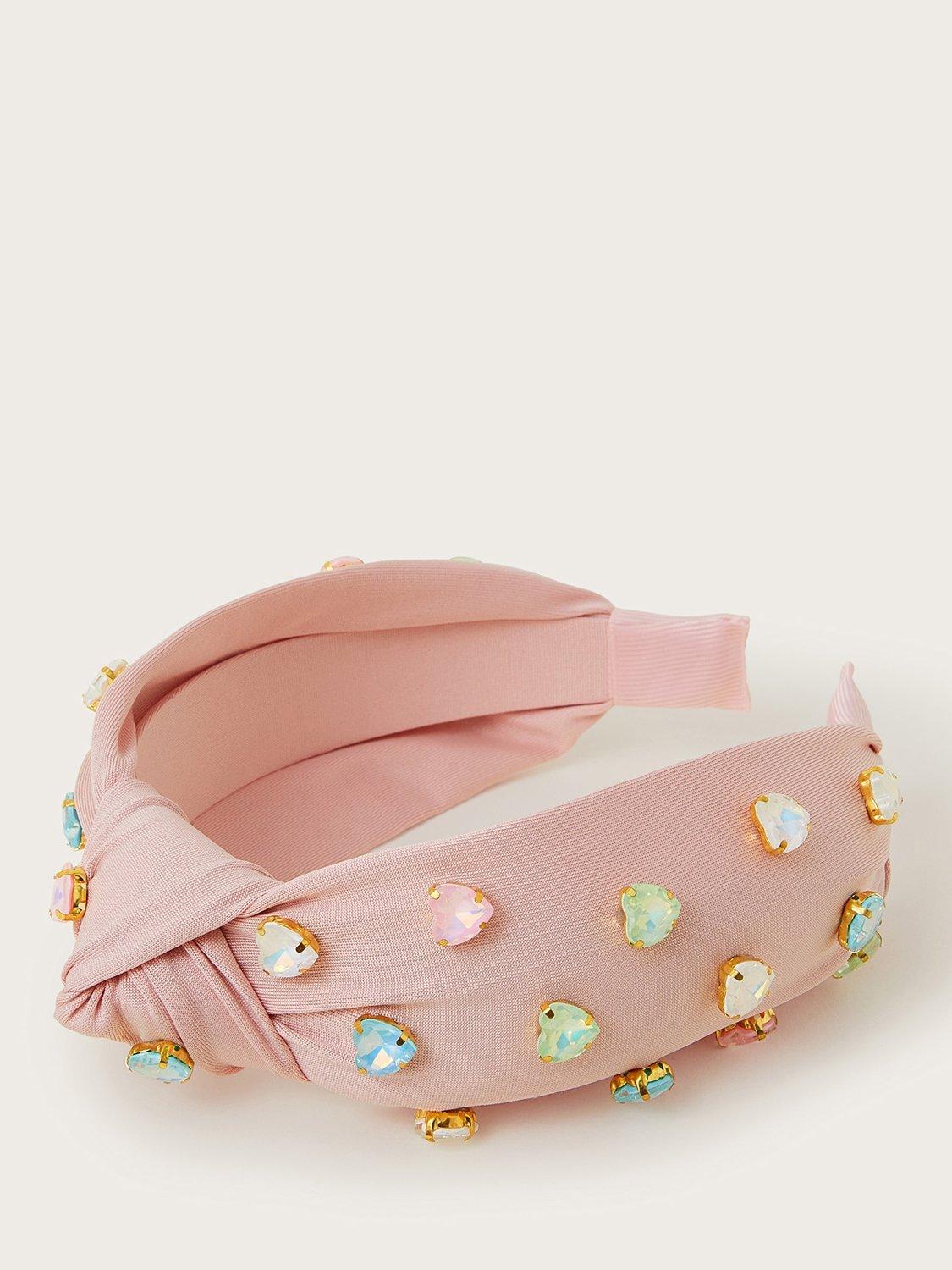 Monsoon Kids' Candy Heart Hairband, Pink/Multi