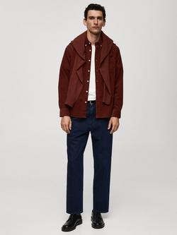 Mango Tadi Cotton Regular Fit Shirt, Rust Copper - view 2, Rust Copper