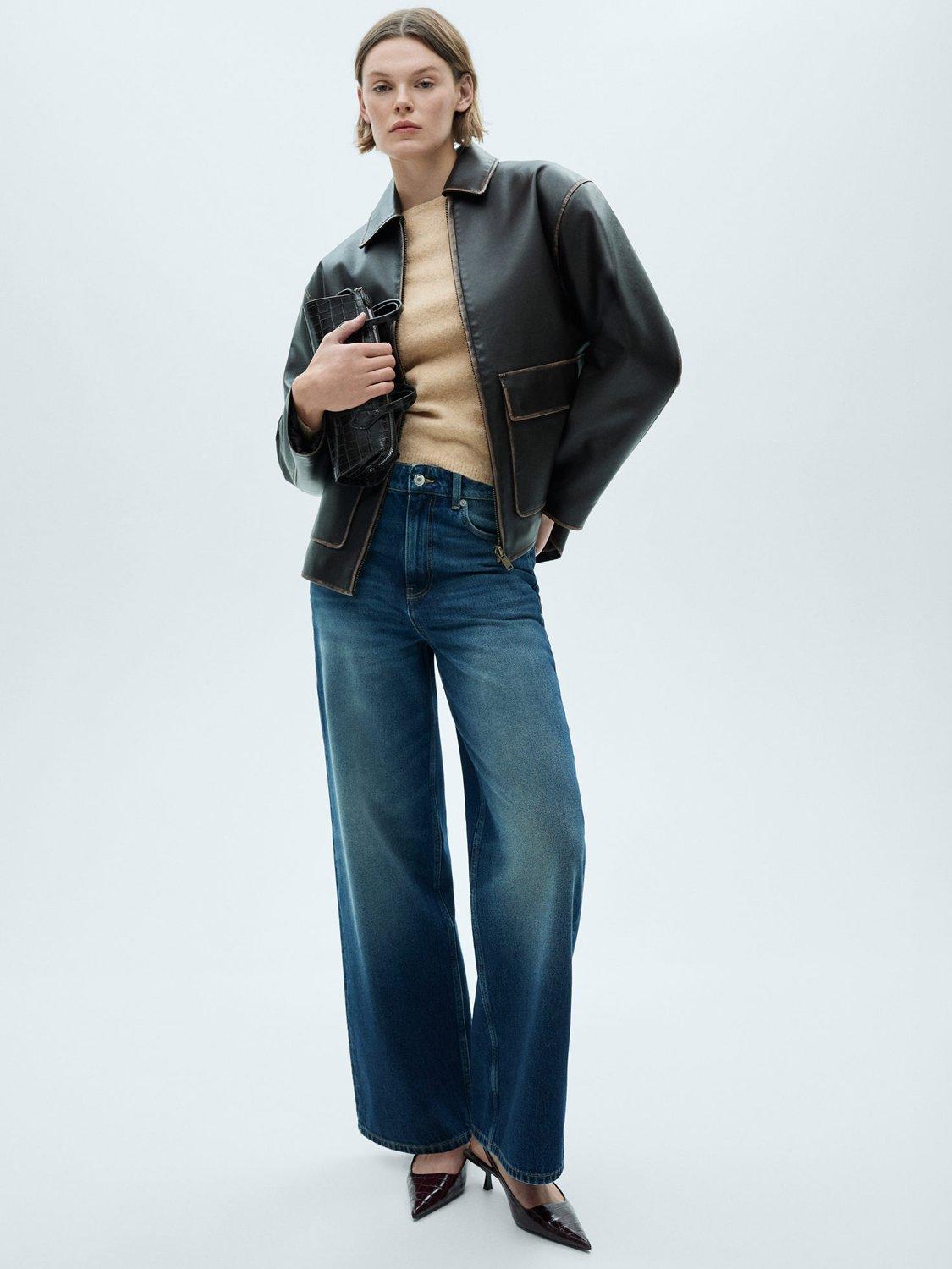Product image 2 of 6, which shows Mango Seeds Boat Neck Jumper, Medium Brown, XS