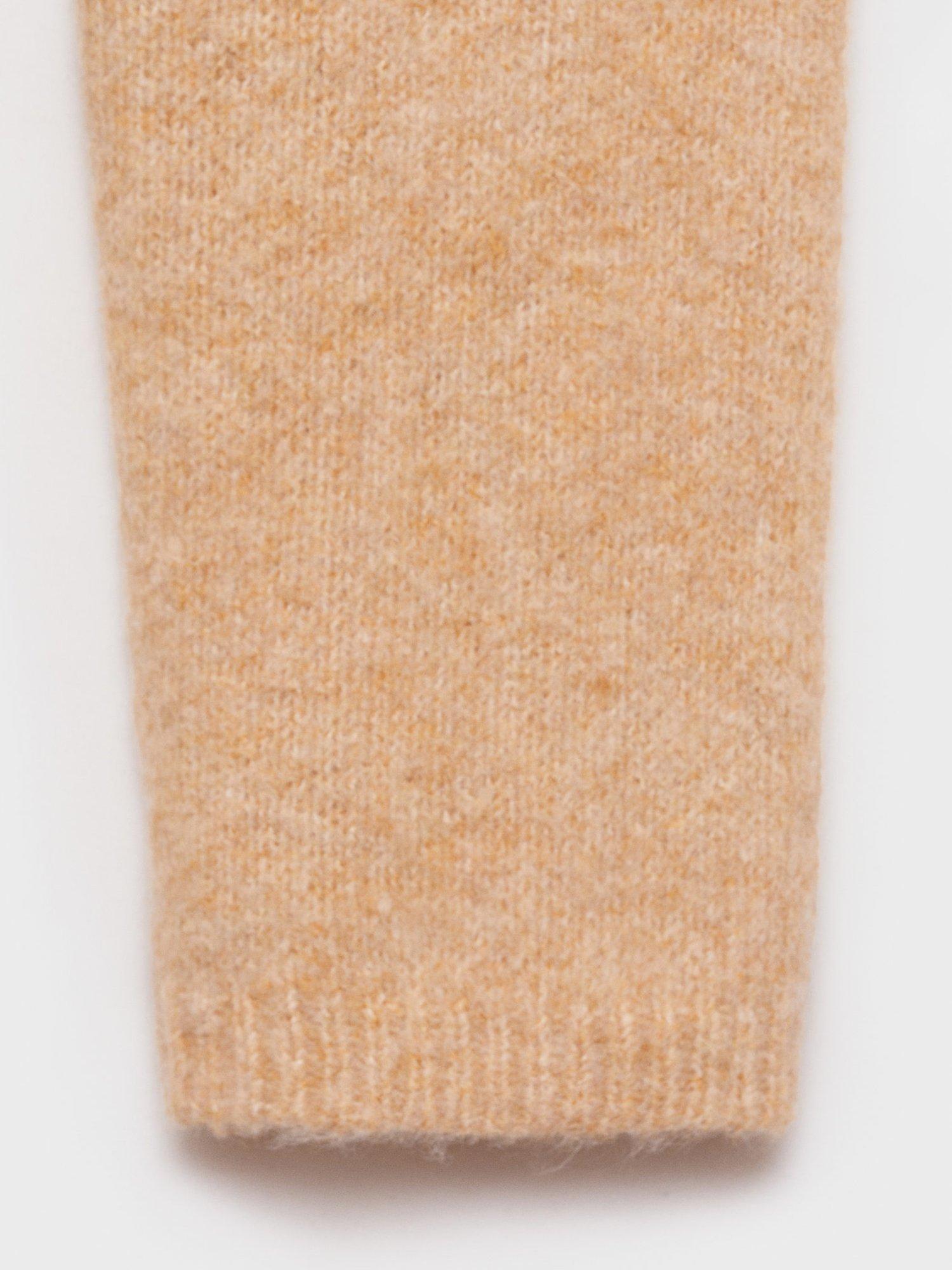 Product image 5 of 6, which shows Mango Seeds Boat Neck Jumper, Medium Brown, XS