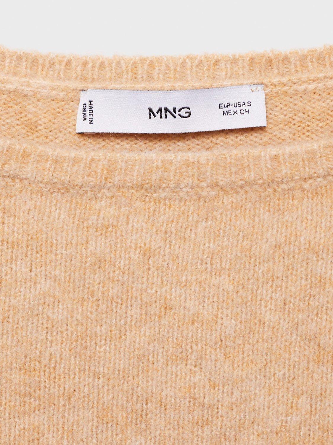 Product image 6 of 6, which shows Mango Seeds Boat Neck Jumper, Medium Brown, XS