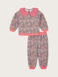 Monsoon Kids' Floral Sweatshirt and Joggers Set, Multi