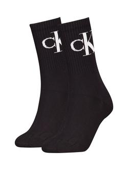 Calvin Klein Ribbed Socks, Black, Black