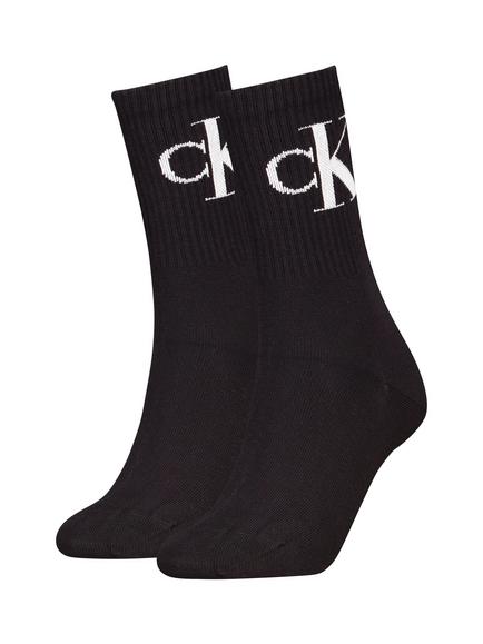 Calvin Klein Ribbed Socks, Black, Black