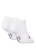 Calvin Klein Mono Trainer Socks, Pack of 2, White