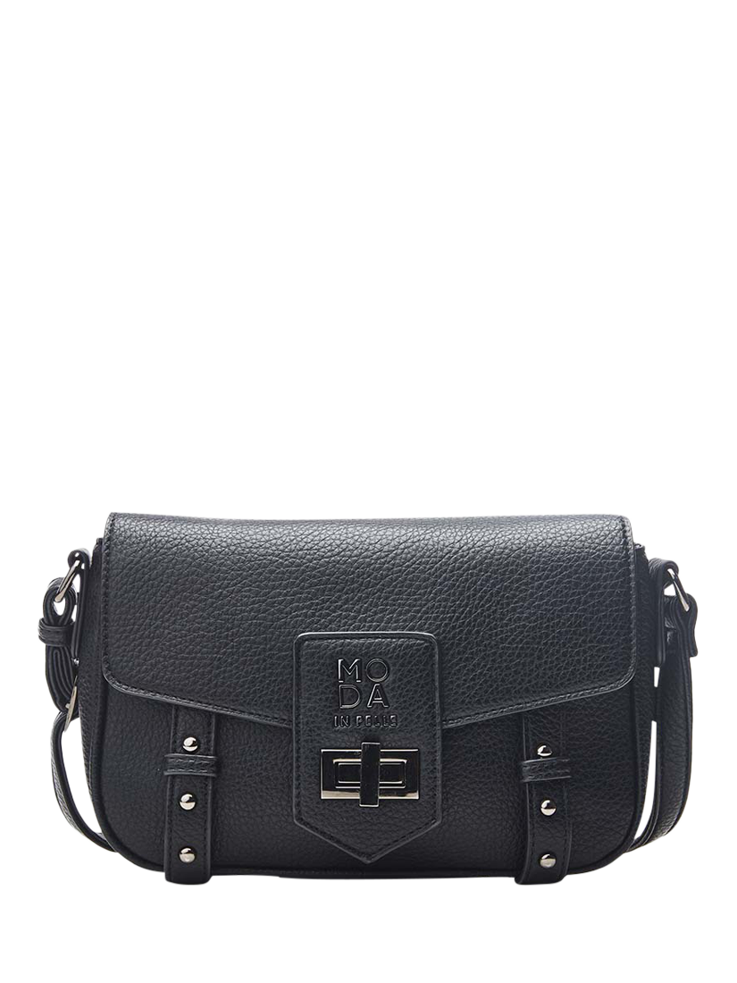 Moda in Pelle Sloane Cross Body Bag, Black